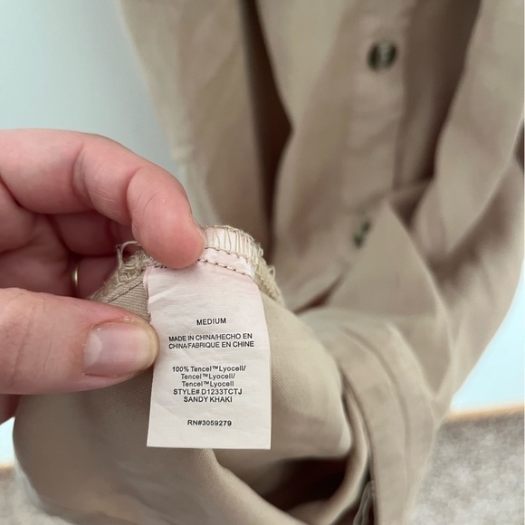 Thread and supply tencel button down midi dress belted - Picture 9 of 12